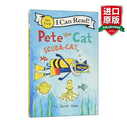 Collins柯林斯 英文原版 My First I Can Read Pete the Cat Scuba-Cat 皮特猫分级阅读 皮特猫潜水 英文版 进口英语原版书籍 商品图0