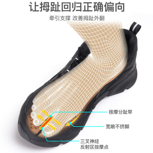 按摩鞋舒适百搭耐磨男女款穴位磁石足底养生改善拇指外翻鞋 足行健 商品图2