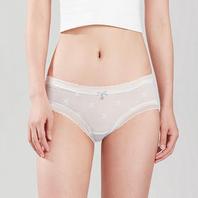 都市丽人基础系列蕾丝平角裤女士内裤低腰平角裤LK35C1