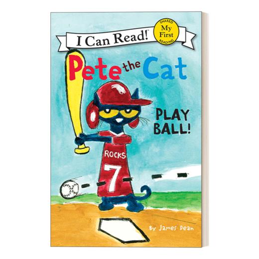 Collins柯林斯 英文原版 My First I Can Read Pete the Cat Play Ball! 皮特猫分级阅读 皮特猫打玩棒球 英文版 进口英语原版书籍 商品图1