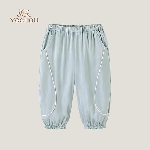 英氏儿童裤子童装休闲裤宝宝宽松束脚裤防蚊裤23新款YRKCJ2P210A 商品图0