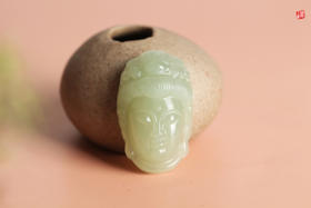 和田玉晴水【观音】吊坠 配精美挂绳 赠证书：GA0230237482