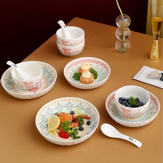 【分仓直发包邮】尚陵宫玉兔餐具套装12头 SL-GYT0701-1 商品图1