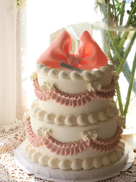 可爱粉色蝴蝶结（图为8+6双层）