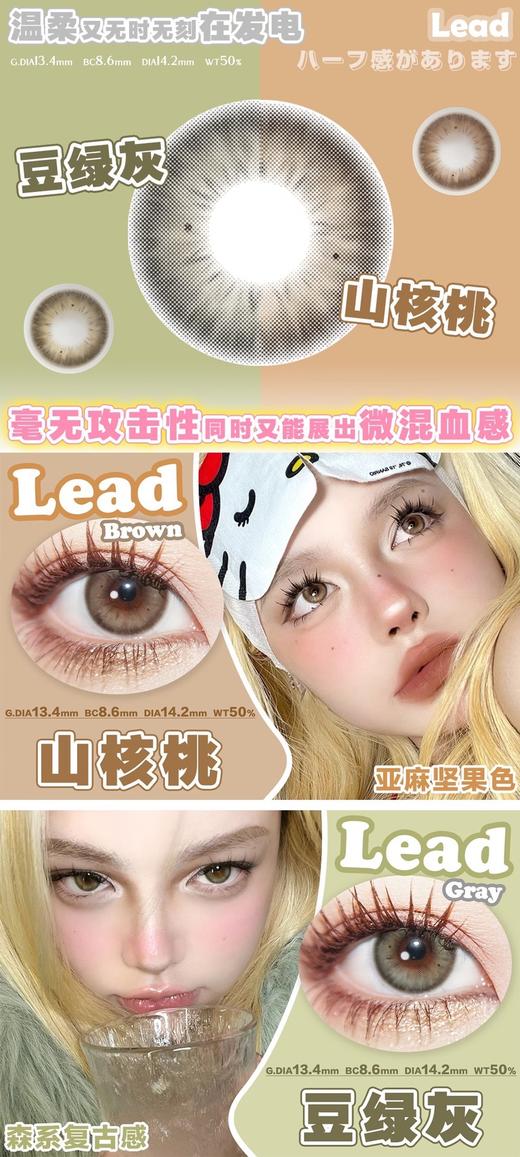 CHONOS山核桃/豆绿灰 10片/盒（日抛型） 商品图0