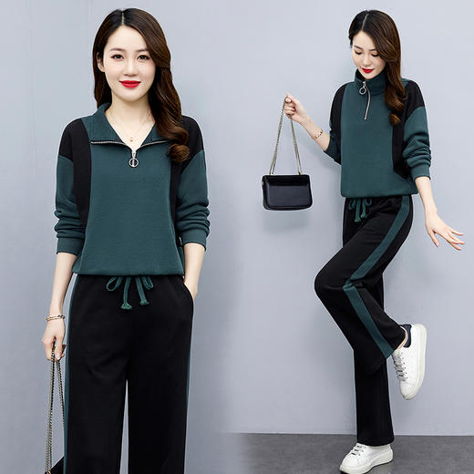 时尚气质，休闲阔腿裤两件套HR-GJC2305 商品图3