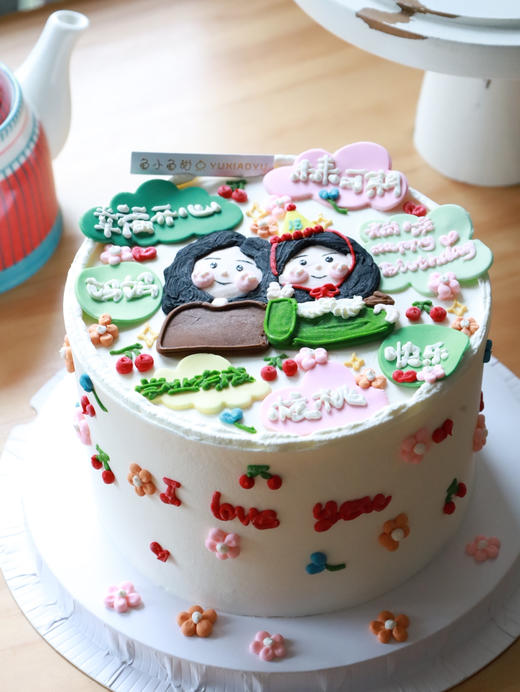 手绘妈妈和女儿 商品图1