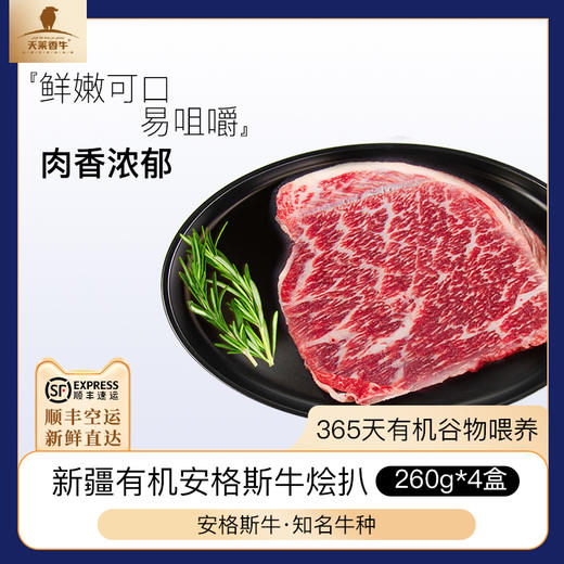 【冻品】天莱香牛有机安格斯烩扒260g*4盒 商品图6