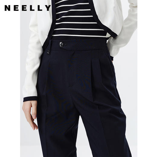NEELLY纳俪商场同款春季新款西装裤女百搭百搭直筒休闲九分裤时尚N23031H01159 商品图2