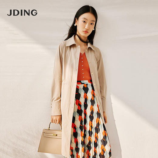 【商场同款】CJRI308  再生纤维橘色 V领针织衫 商品图10