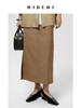 HIDEMI 工装感极简显瘦开衩半身裙 卡其色/碳灰色 商品缩略图9