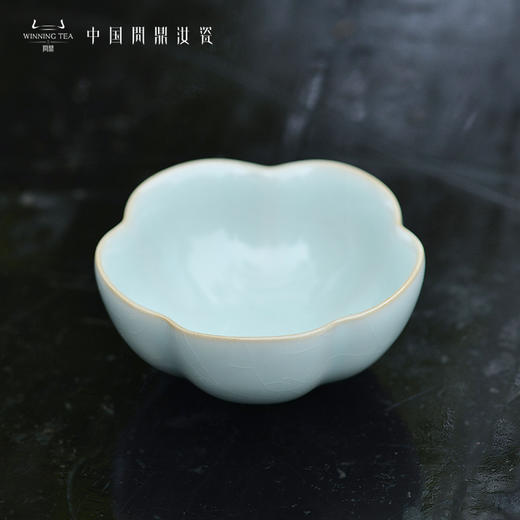 问鼎汝瓷鼎峰系列天青老款木槿杯 商品图1