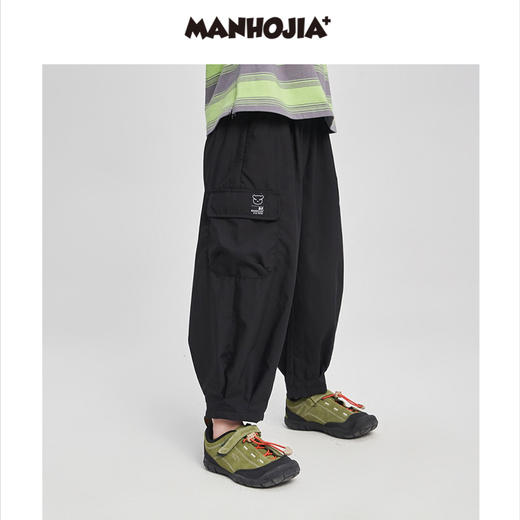 漫画家潮童装男童防蚊裤2023新款薄款灯笼阔型透气儿童长裤夏装 商品图0