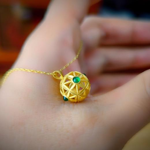 18K镶嵌翡翠项坠【诸事圆满】 商品图2