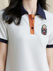 米思阳2024夏季新款休闲减龄短袖直筒裙时尚撞色Polo领连衣裙0970 商品缩略图4