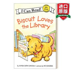 Collins柯林斯 英文原版 My First I Can Read Biscuit Loves the Library 小饼干喜欢图书馆 英文版 进口英语原版书籍