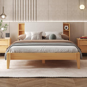 喜梦宝软靠床北欧风小户型储物科技布现代简约卧室双人大床 都柏林