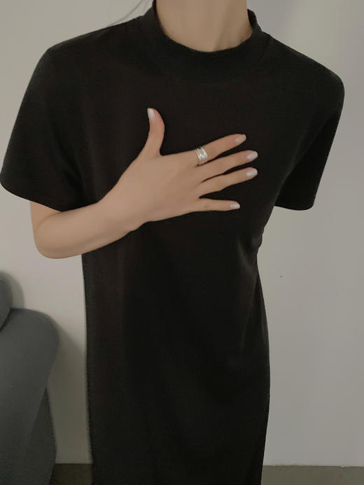 巴黎夜曲小黑裙 连衣裙 罗马面料 简约显瘦 经典 大气 商品图2