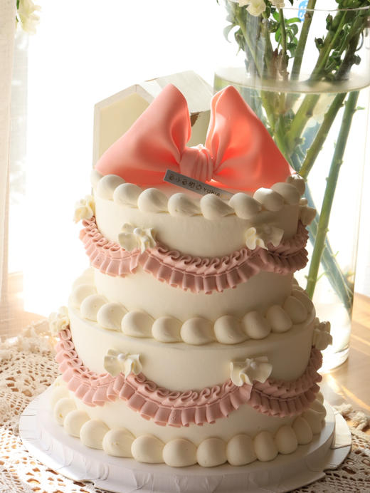 可爱粉色蝴蝶结（图为8+6双层） 商品图1