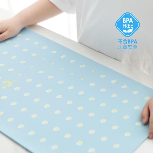好好同学甜甜圈课桌餐垫小学生专用午餐硅胶餐垫防水防油儿童隔热 商品图1