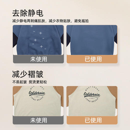 「买一送一！到手两瓶」蓝漂衣物柔顺剂2瓶 居家日用留香衣服护理柔软剂去皱防静电洗衣液伴侣 商品图3