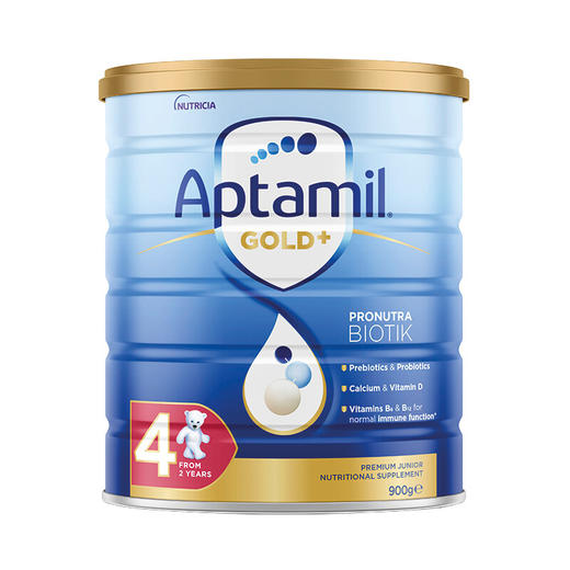 爱他美（Aptamil）金装澳洲版 较大婴儿配方奶粉 1/2/3/4段(0-36月以上) 900g 商品图4