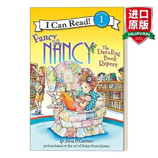 Collins柯林斯 英文原版 I Can Read 1 Fancy Nancy The Dazzling Book Report 漂亮的南希 精彩的读书报告 小俏妞希希分级读物 英文版 进口书籍 商品图0