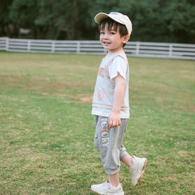 棉果果夏季新品男童男宝针织七分裤裤子M212201223278