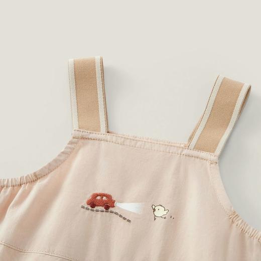 英氏童装男女宝梭织棉23夏季新款短哈吊蛤爬服连体衣YRHEJ2P232A 商品图1