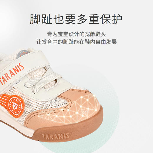 【曼龙严选】泰兰尼斯夏款婴童段宝宝T型包头防踢柔软学步鞋T01B2B1641 商品图5