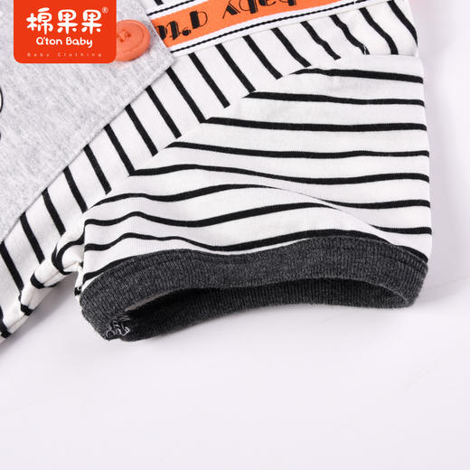 棉果果夏季新品男童男宝假两件套头连体衣M212727223271 商品图3