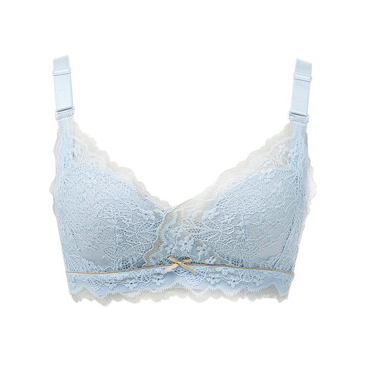 都市丽人舒软挺塑调整型内衣BC超薄3/4杯蕾丝塑身文胸三排无钢圈LJ32D1 商品图3