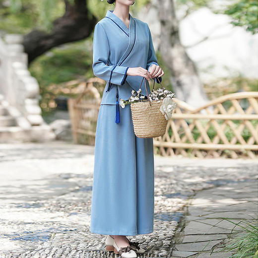 裁缝学苑AS18改良汉服女装唐装中式套装纸样女装上衣裤子服装打板 商品图2