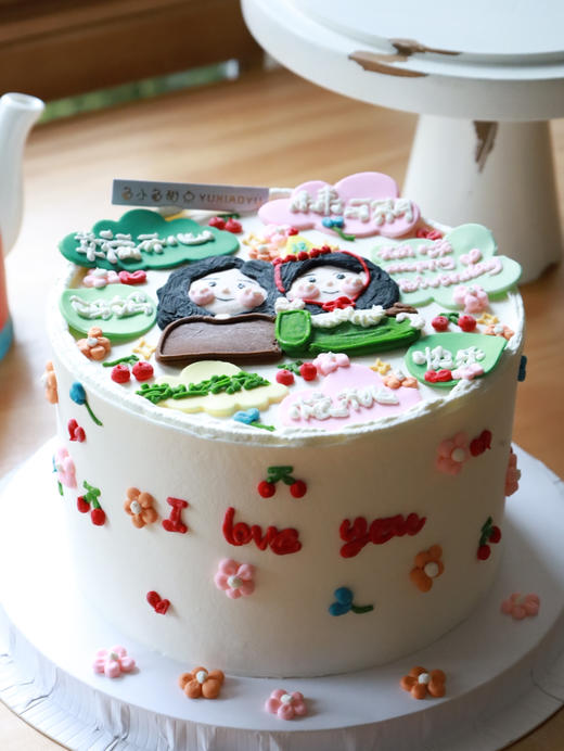 手绘妈妈和女儿 商品图2