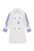ELLA JADE 条纹拼接双排扣风衣 6146 商品缩略图4