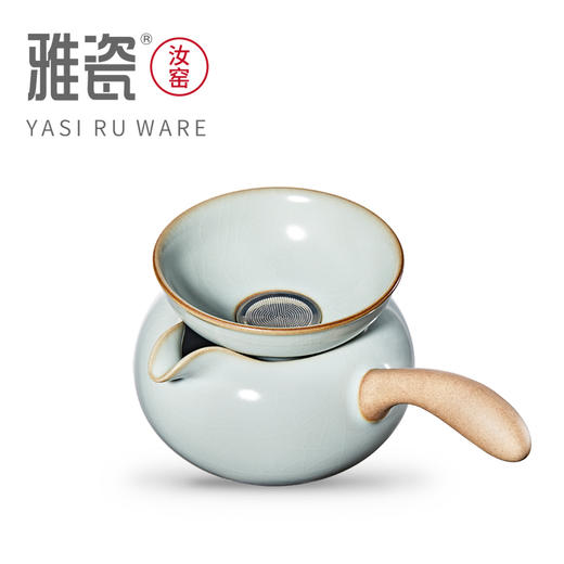 汝窑侧把公道杯茶漏套组 商品图5