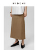 HIDEMI 工装感极简显瘦开衩半身裙 卡其色/碳灰色 商品缩略图2