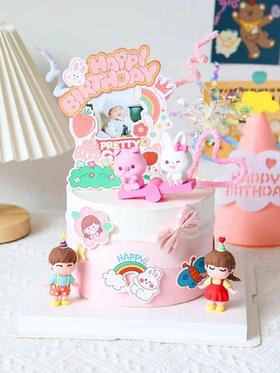 【缤纷乐园3】可放宝宝照片-鲜果奶油蛋糕