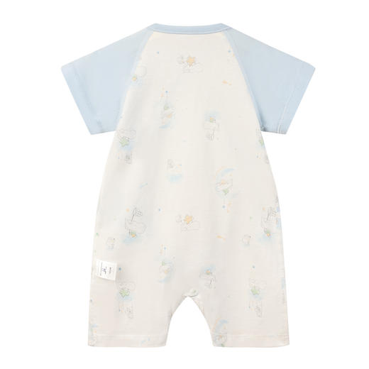 丽婴房-内衣类（春）G3短袖系带连身装1_浅粉 商品图1