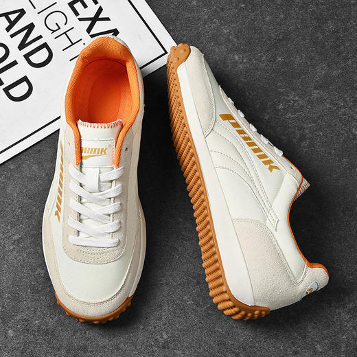 「三款配色！高弹网布款」潮牌阿甘鞋男夏季运动休闲鞋复古潮流帆布小白鞋 商品图0