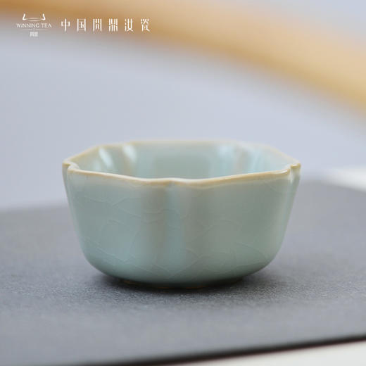 问鼎汝瓷鼎峰系列天青老款小五行杯 商品图0