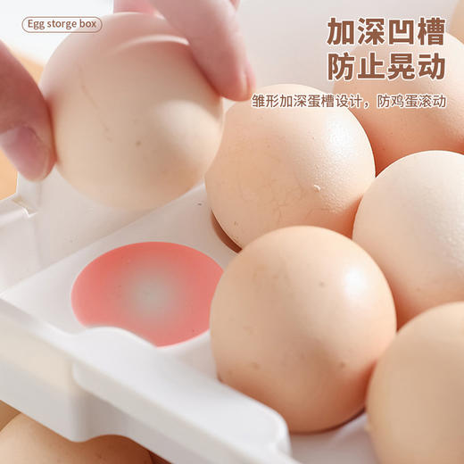 【日用百货】厨房冰箱收纳盒装鸡蛋架托可叠加鸡蛋储物盒 商品图2