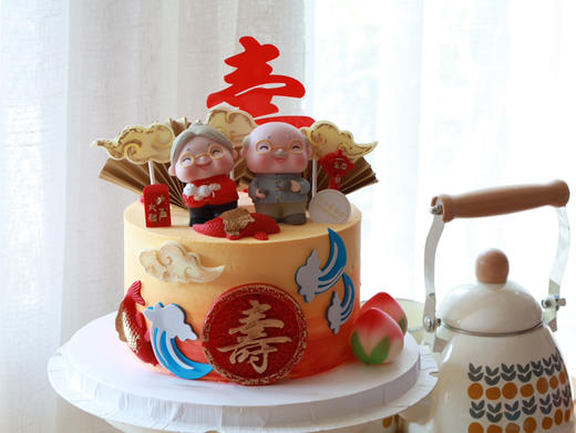 一对老人祥云祝寿 商品图2