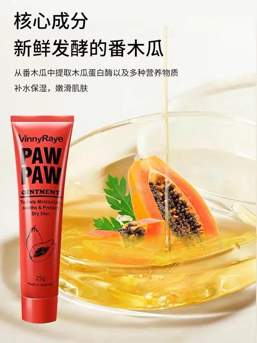 【中欧班列精选】 澳大利亚薇妮芮番木瓜膏 原装进口薇妮芮原装进口唇膜婴儿滋润保湿补水润肤润唇膏 25g/支 商品图4