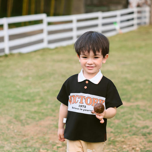 棉果果商场同款夏季新品男童男宝短袖T恤POLO衫M212140223260 商品图0