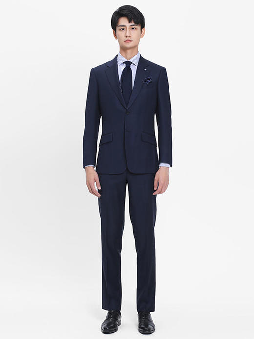 callisto高阶商务系列藏青精仿全羊毛西服 商品图3