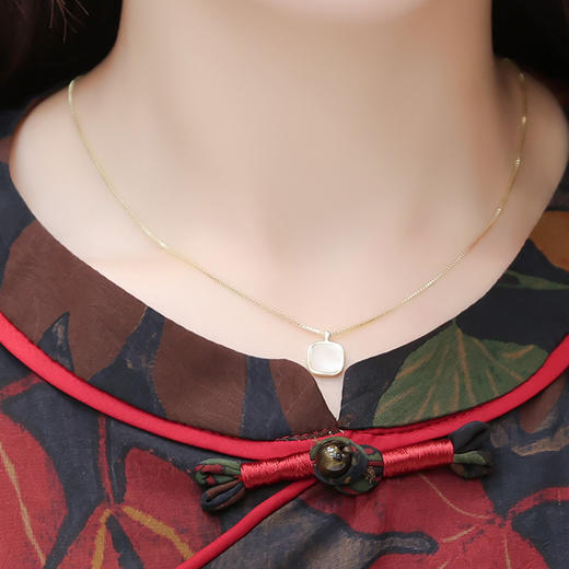 时尚圆领七分袖，气质休闲连衣裙QYM-K508-L 商品图3