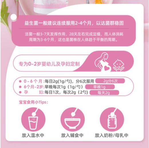 【25年1月到期】莱德宝Lactobact婴儿有机益生菌 一瓶装（0-2岁及孕妇适用） 商品图2