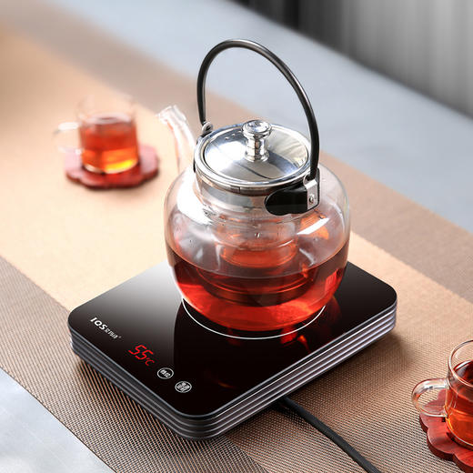 艾玛诗 T3超薄电陶炉220V/800W 恒温煮茶烧水电热炉高档新中式小型静音电热烧水煮茶炉 商品图0