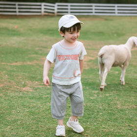 棉果果商场同款夏季男童男宝新品假两件短袖T恤M212140223265